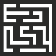 Padrão de linhas de labirinto sem costura vetorial