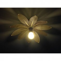 Lámpara de flores cortada con láser