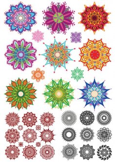 Indian Ornament Collection Free Vector