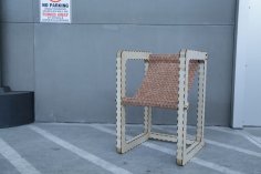 Plan de CNC de corte láser de silla moderna