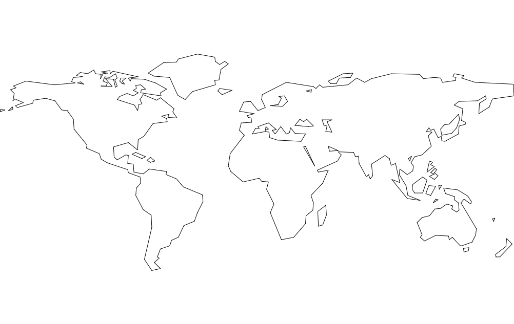 Континенты мира dxf файл
