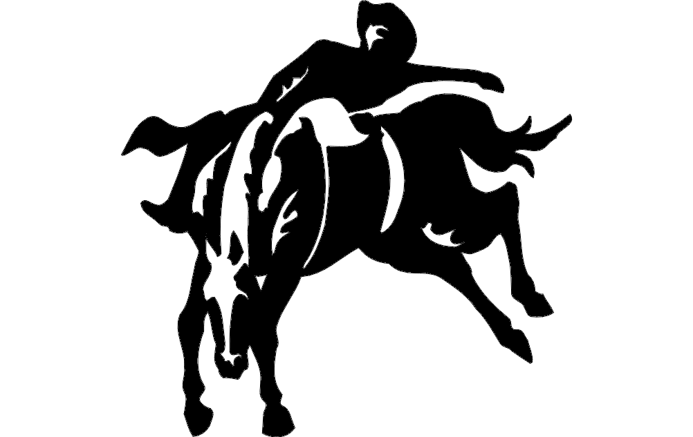 Файл Rodeo Cowboy dxf