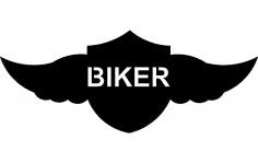 Bouclier ailé biker fichier dxf