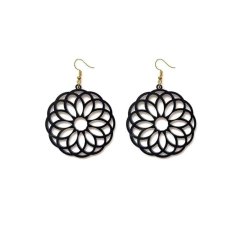 Laser Cut Acrylic Flower Earrings for Women Mandala Style Flower Gifts for Women and Girls