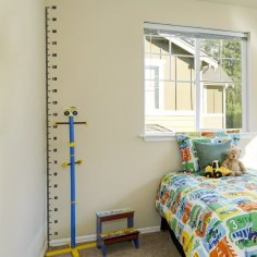 Laser Cut Minimalist Growth Chart Wall Sticker – Height Measurement Decal for Room Decor