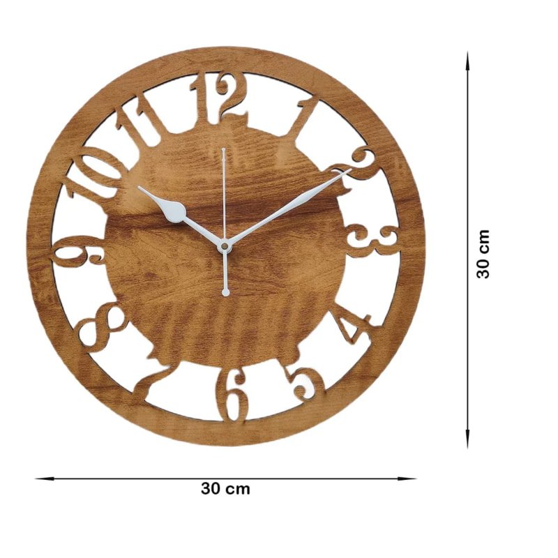 Laser Cut Stylish Wooden Wall Clock