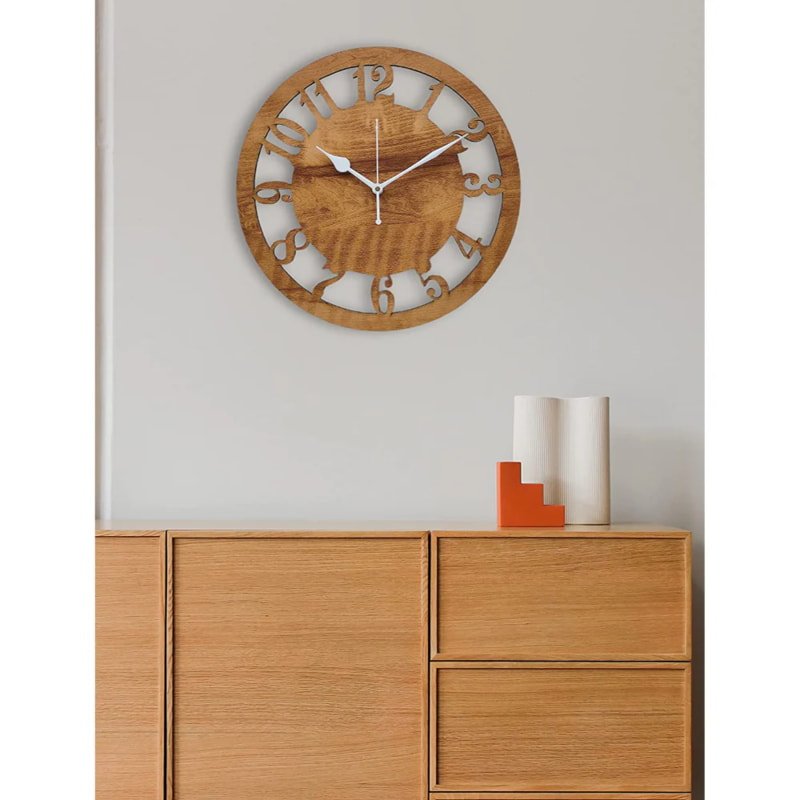 Laser Cut Stylish Wooden Wall Clock