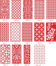 Ornamental Panel Jali Design Vectors Free Vector