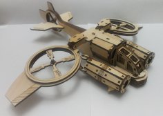 Helicóptero Banshi Avatar Sa-2 Samson Similar. Mdf Laser Free Vector