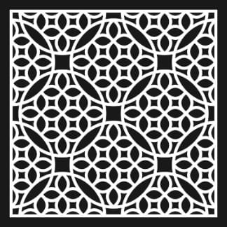 Vintage Geometric Jali Tile Pattern For CNC Laser Cutting Free Vector