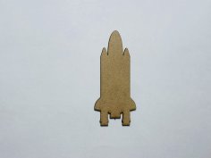 Laser Cut Space Shuttle Wooden Cutout Unfinished Craft Free Vector