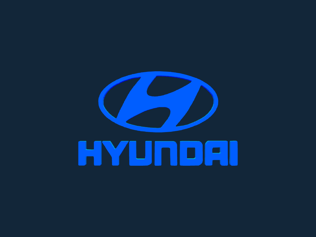 Логотип Hyundai Motor Company stl файл