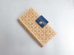 Modèle de coque de téléphone en bois découpé au laser