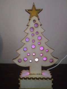 Laser Cut Light Up Xmas Tree DXF File