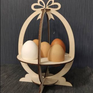 Laser Cut Wood Easter Egg Stand Free Vector