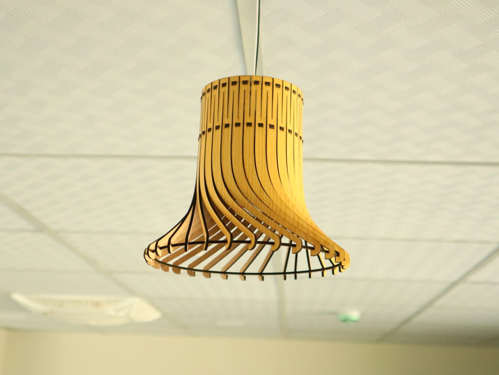 Laser Cut Wooden Hanging Lamp Pendant Light Free Vector
