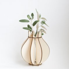 Laser Cut Tulip Flatpack Vase SVG File
