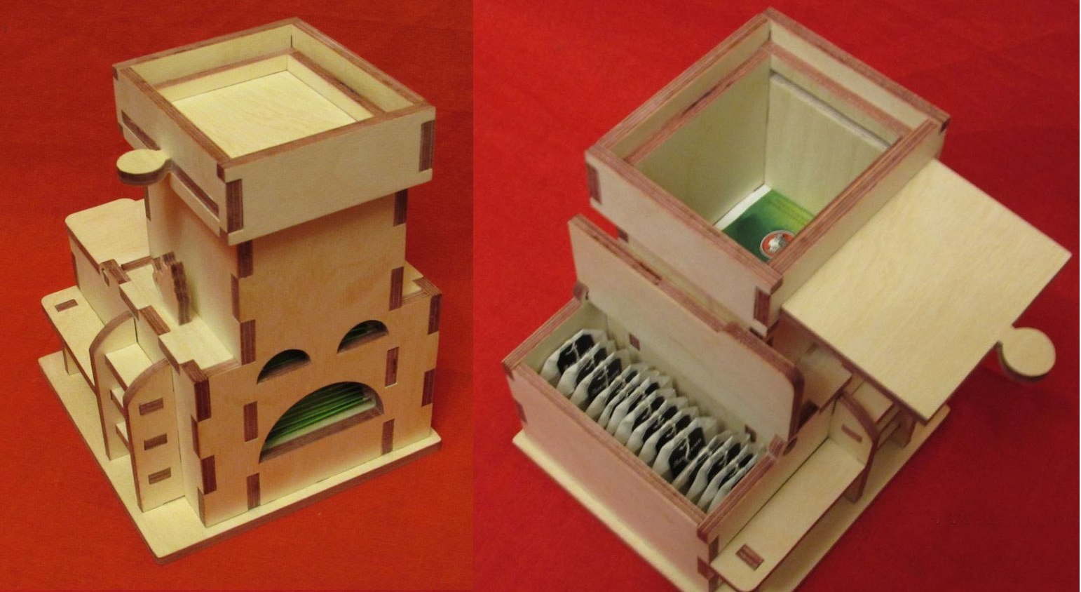 Lasergeschnittenes Teehaus aus Holz