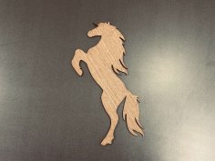 Laser Cut Rearing Horse Wall Decor Free Vector