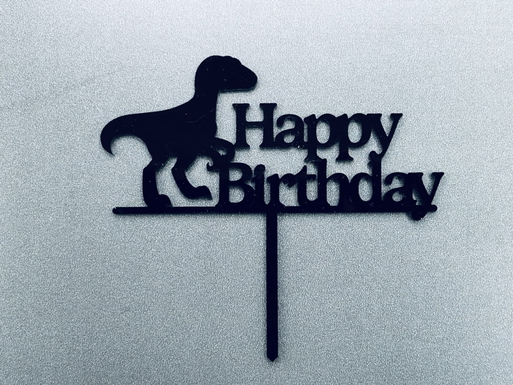 Laser Cut Dinosaur Cake Topper Birthday Cake Decorations Free Vector