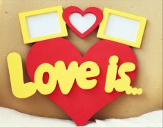 Love Is Laser Cut Free Vector
