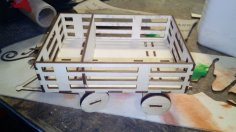 Laser Cut Cart Napkin Holder With Spice Rack Free Vector