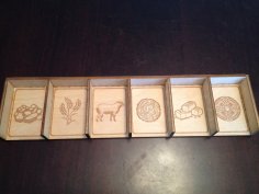 Laser Cut Catan Card Holder 4mm Plywood DXF File