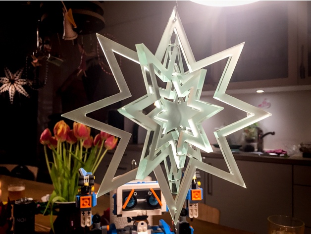 Decorative Christmas Star DXF File