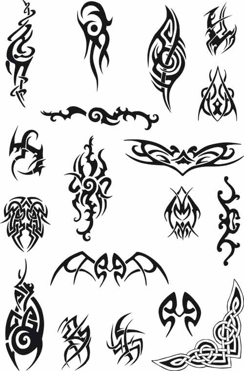 Plemienne wzory tatuaży
