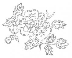 Flower dxf file