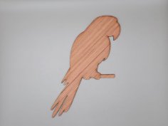 Laser Cut Parrot Shape Unfinished Wood Cutout Free Vector