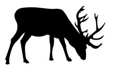 Deer Fat Silhouette DXF File