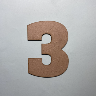 Laser Cut Wood Number 3 Cutout Number Three Shape Free Vector