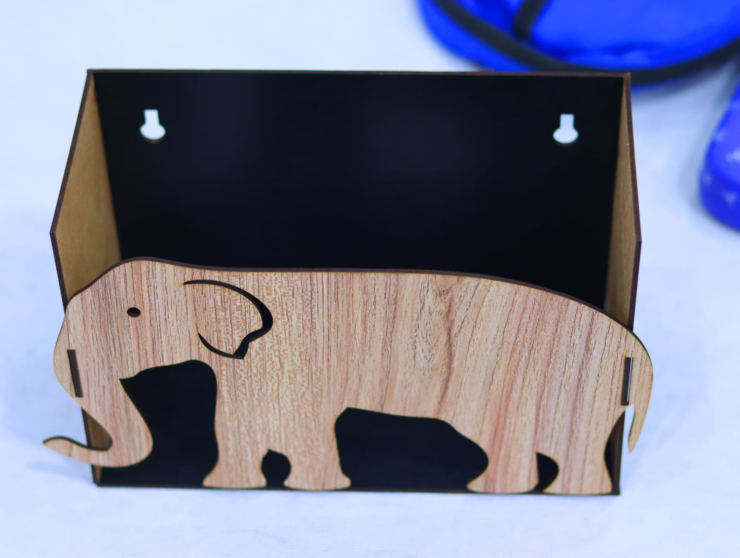 Laser Cut Elephant Wall Shelf Free Vector