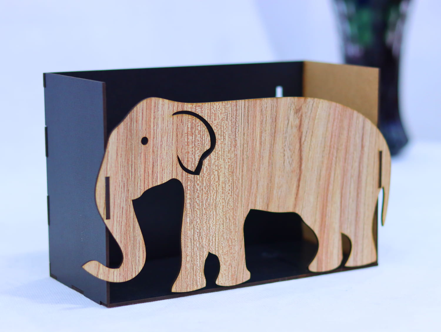 Laser Cut Elephant Wall Shelf Free Vector