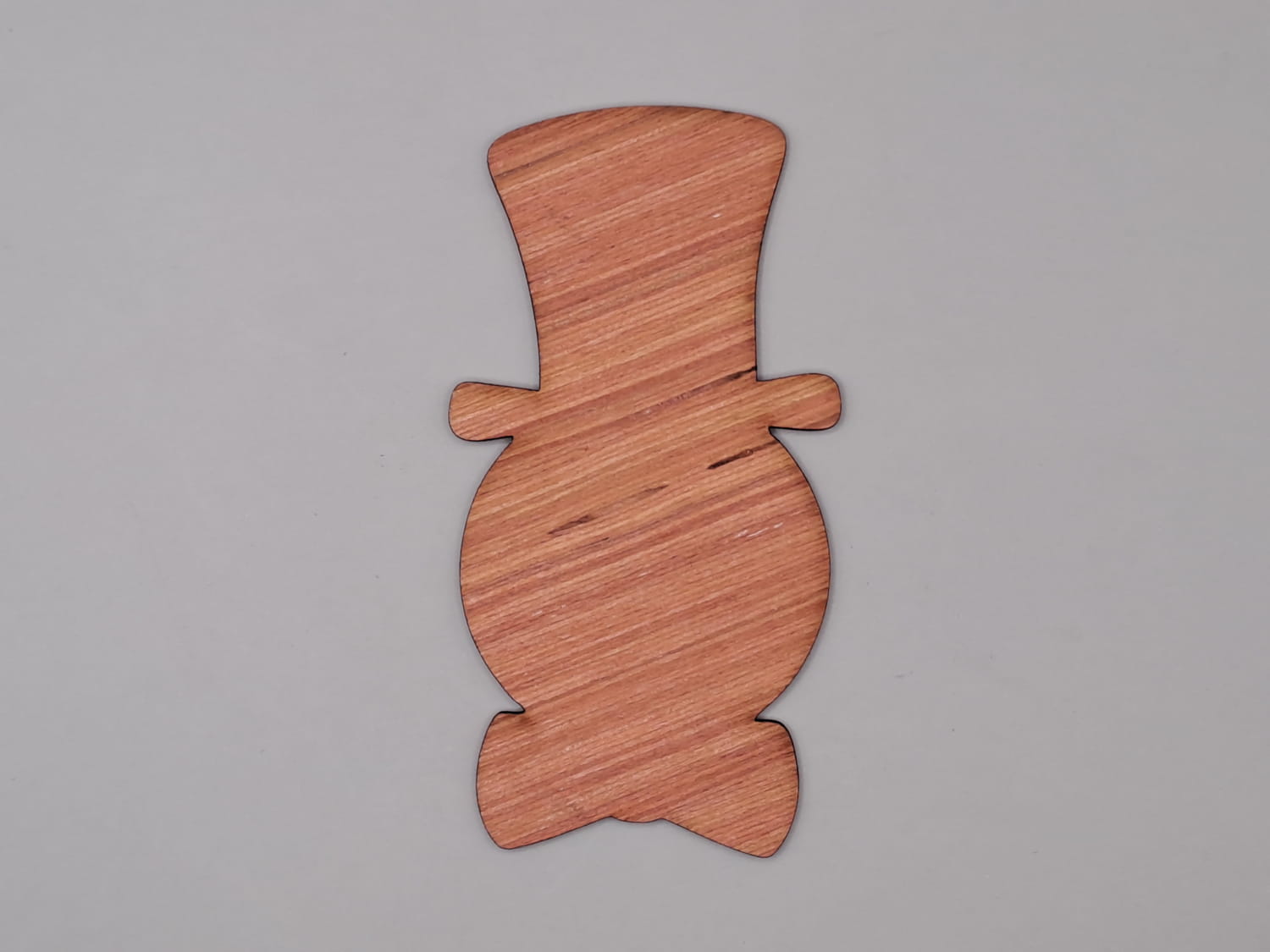 Laser Cut Snowman Wood Blank Cutout Ornament Free Vector