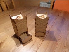 Laser Cut Dice Tower 150×70 DXF File