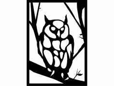 baykuş 3 (owl) dxf File