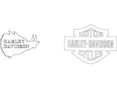 Harley Davidson dxf Dosyası