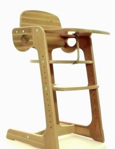 Laser Cut Wooden High Chair