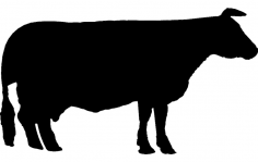 Fichier dxf vache