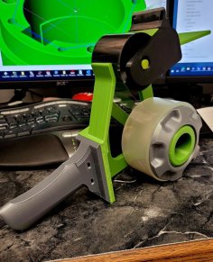 Improved V2 Mega Tape Gun – Tape Dispenser 3D Printer Model