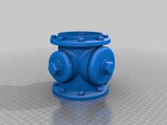 Fire Hydrant Planter – With Tray 3D Printer Model