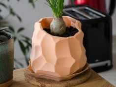 Carved Stone Vase – Remeshed+drainage 3D Printer Model