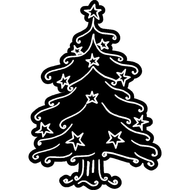 Christmas Tree dxf File Free Download - 3axis.co