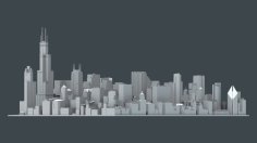 Chicago (City Model) 3D Printer Model