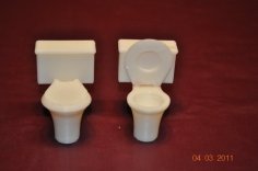 His And Her Toilets 3D Printer Model