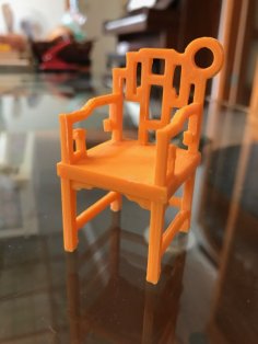 China Qing Dynasty Armchair Keychain 3D Printer Model