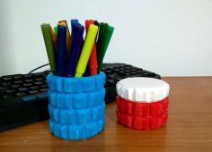 Customizable Keyboard Penholder/Box 3D Printer Model