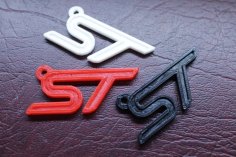 Ford ST Emblem Keytag (Medium-Res) 3D Printer Model